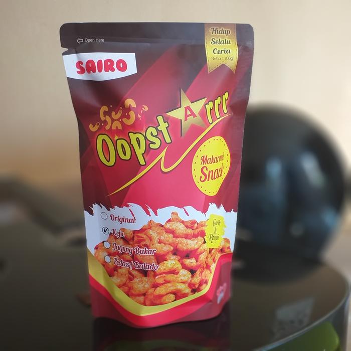 Gambar makaroni sairo oopstarrr#opstar#oleh-oleh cikarang#sachet - Jagung Balado dari faztech undefined Tokopedia