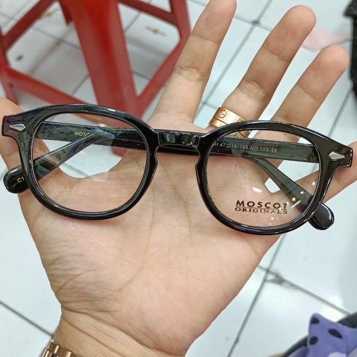Gambar Kacamata Baca Plus Moscot Lemtosh Lensa Antiradiasi - hitam glossy dari Optik Barokah Jaya undefined Tokopedia