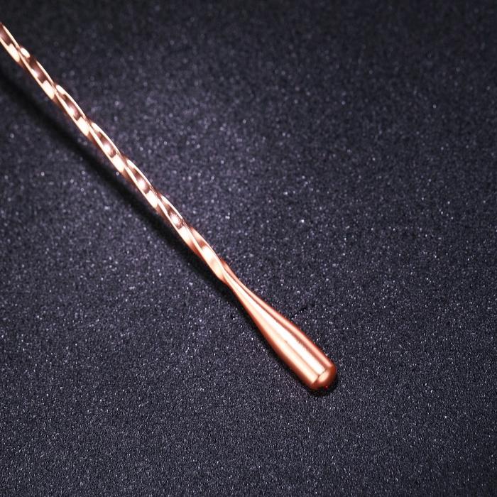 Gambar Long Bar Spoon Stainless Steel 40cm Cocktail Teardrop - Rose Gold dari BAR TOOLS INDONESIA undefined Tokopedia