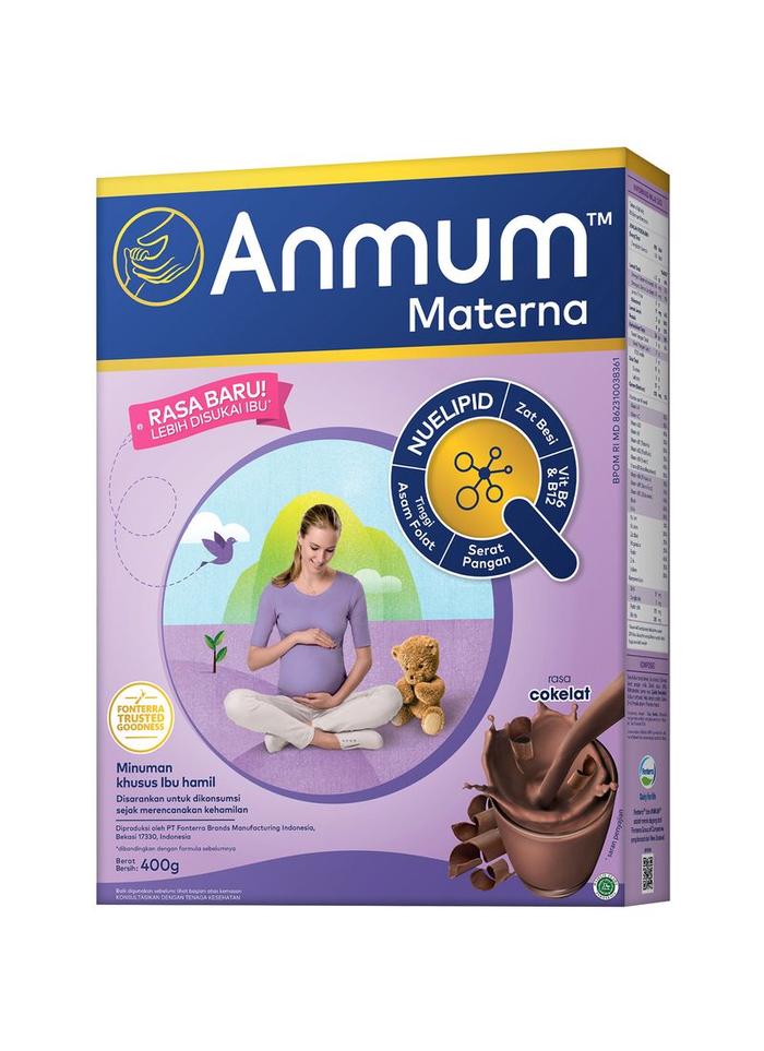Gambar Anmum Susu Bubuk Ibu Hamil Materna Strawberry White Cokelat 400 gram - Coklat dari Kyan Mart undefined Tokopedia