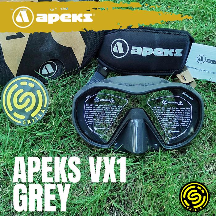 Gambar APEKS VX1 Clear Lens Dive Mask Scuba Diving - Abu-abu dari Skilla Gears undefined Tokopedia