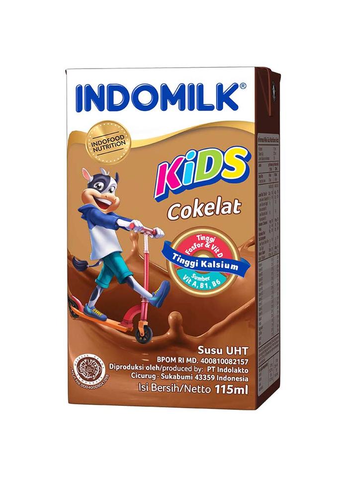 Gambar SUSU UHT INDOMILK KIDS 115ML ISI 40 + BOX KHUSUS PEMESANAN GRAB/GOSEND - Coklat dari Raishan Store undefined Tokopedia