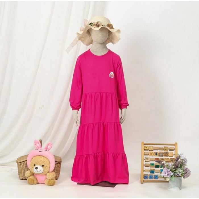 Gambar Gamis Anak Dan Balita Perempuan (1-10 tahun) - pink fanta, 2 dari Koleksi HZA undefined Tokopedia