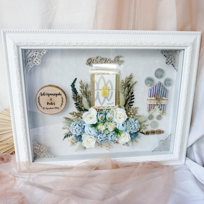 Gambar Mahar Frame pernikahan rustic - putih akrilik dari Lovely Pradine undefined Tokopedia