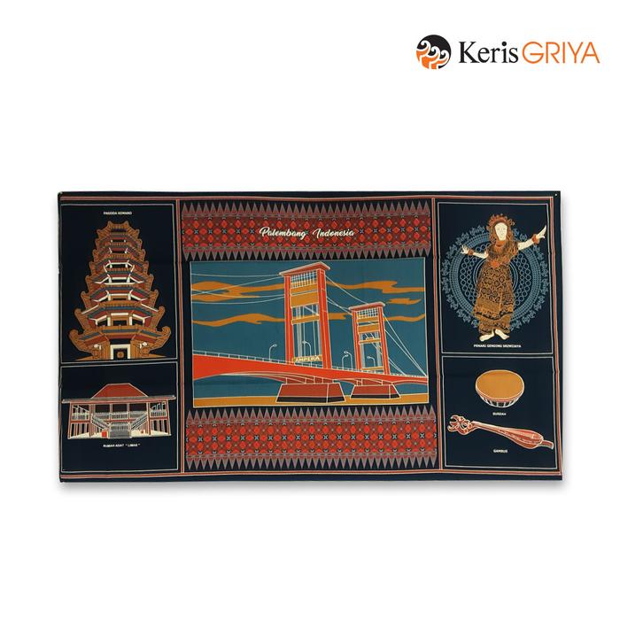 Gambar Batik Keris Hiasan Dinding Packing Motif Icon Palembang - Hitam dari BATIK KERIS OFFICIAL undefined Tokopedia