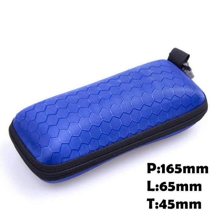 Gambar Tempat Kacamata Sleting Warna / Pouch Kacamata - blue, +ANTI FOG dari Bertha Indonesia undefined Tokopedia