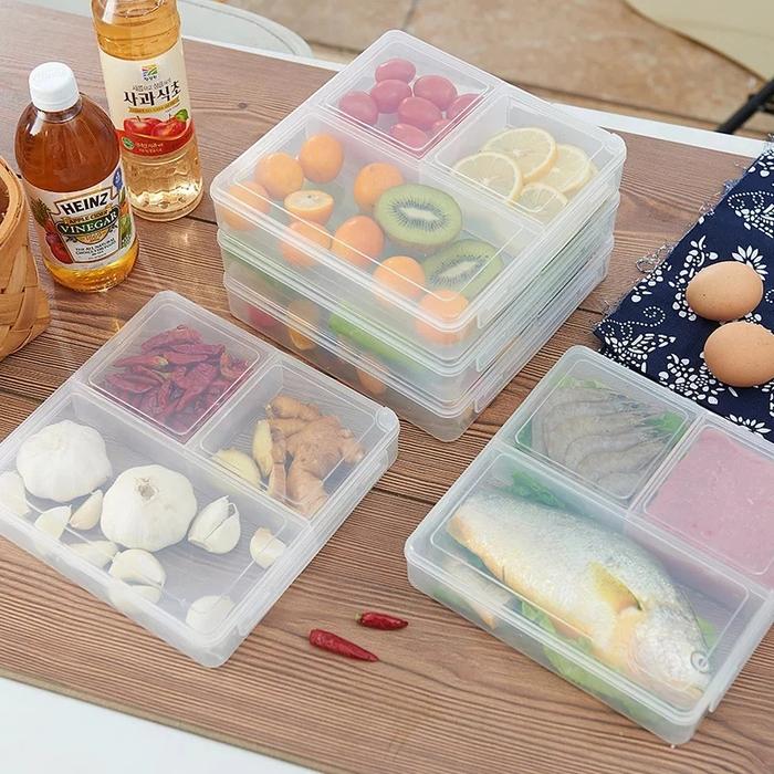 Gambar Food Storage Container Lunch Box Kotak Simpan Bekal Makanan 3 Sekat dari E sources undefined Tokopedia