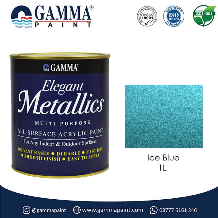 Jual Elegant Metallics - ICE BLUE - 1L Cat Duco Metalik NC Besi & Kayu
