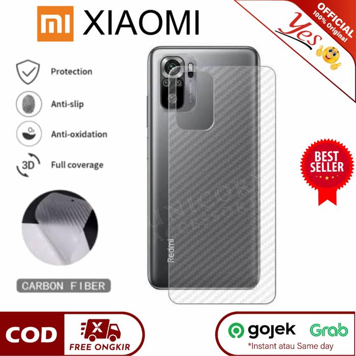 Gambar Xiaomi Mi A3 Garskin Carbon Fiber 3D Stiker Anti Gores Back Skin - Putih dari Unicorn Acc Hp undefined Tokopedia