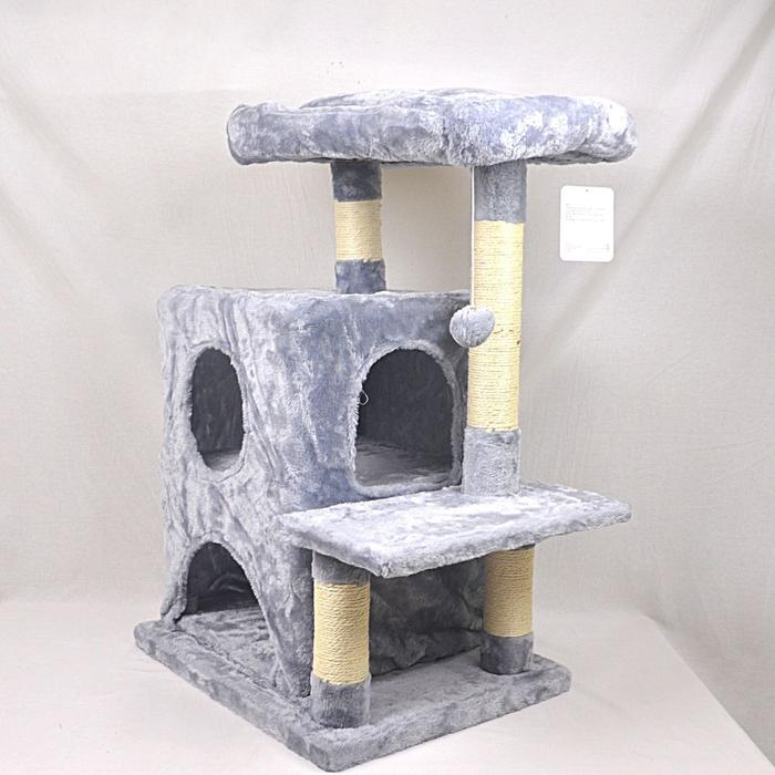 Gambar ARTHACAT ATS381 Rumah Kucing CERO Cat Tree - Ash Grey dari Pet Republic Indonesia undefined Tokopedia