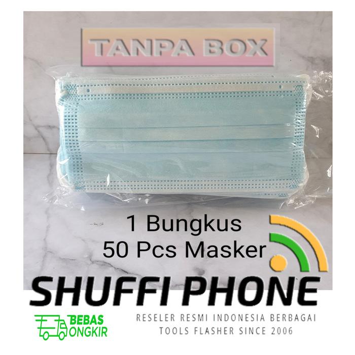 Gambar Masker Disposable 3 Ply 50 pcs Biru Hitam Masker Duckbill Masker Medis - Biru Non Box dari Shuffi Phone undefined Tokopedia