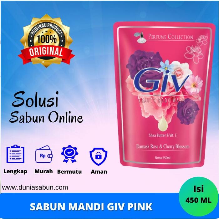 Gambar Giv White Collection Sabun Mandi 450 ml - Sabun mandi giv 450 ml refil - pink dari DUNIA SABUN OFFICIAL undefined Tokopedia