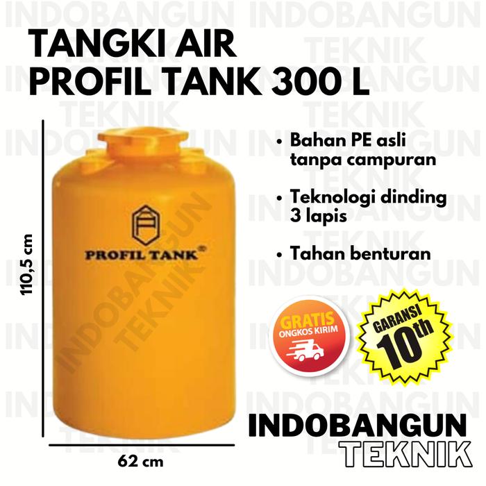 Jual Toren Tangki Tandon Air Profil Tank TDA 300 Liter Harga Murah