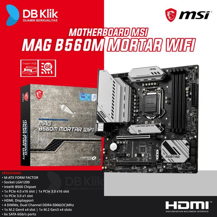 Atx Motherboard Msi B460m Mortar Wifi Price Mortar Wifi MSI MAG