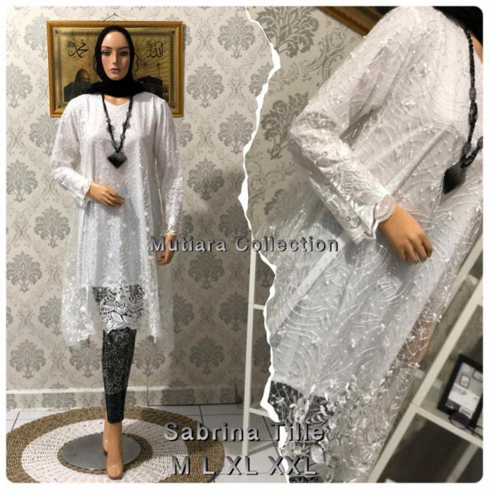 Gambar stelan kebaya tunik tile premium / kebaya /baju kebaya / kebaya wisuda - green tea, M dari Sovhia_Kebaya undefined 2 Tokopedia