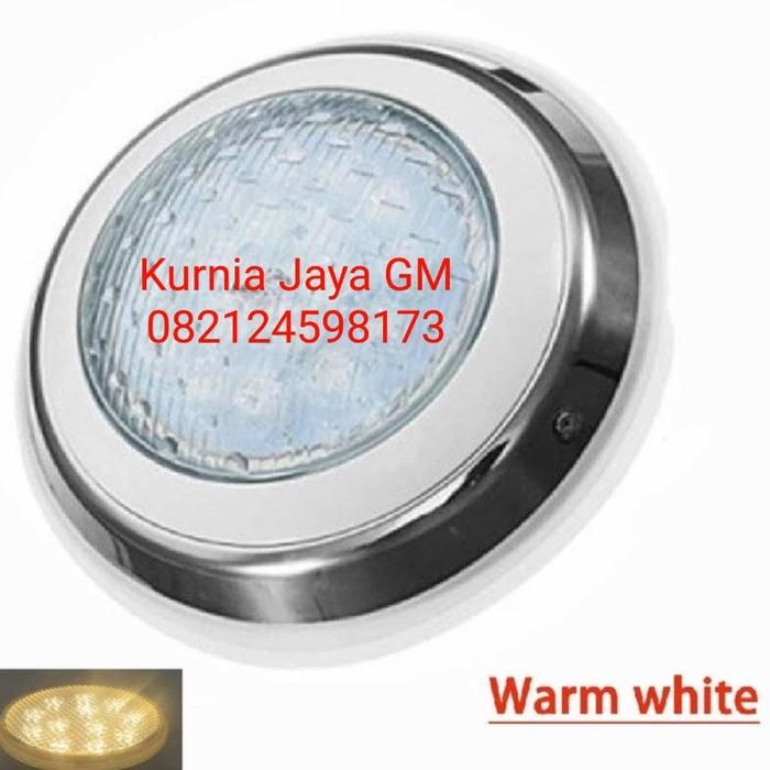 Gambar Lampu Kolam Renang LED 18 Watt DC 12 Volt STAINLESS Swimming Pool - Kuning dari Kurnia Jaya GM undefined Tokopedia