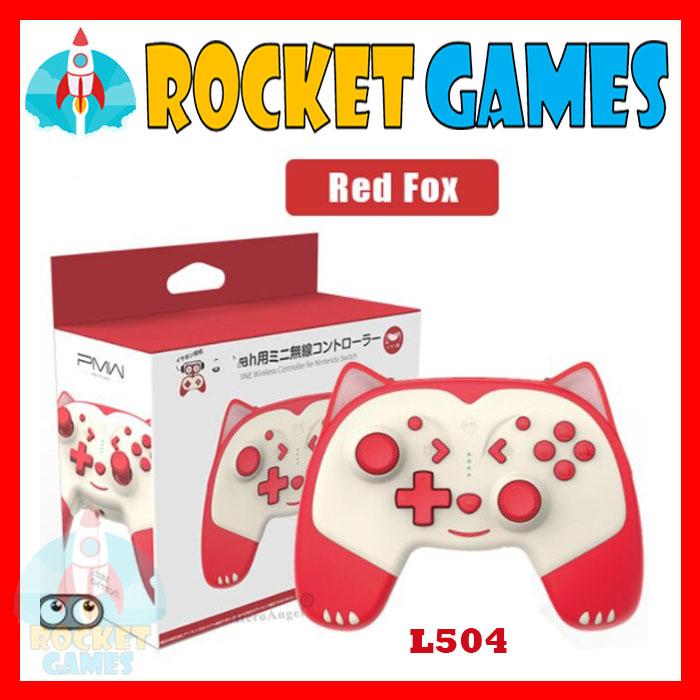 Gambar IIne Pro Controller Bluetooth Wireless Gamepad Nintendo Switch Dog/Fox - L504 RED dari Rocket Games undefined Tokopedia