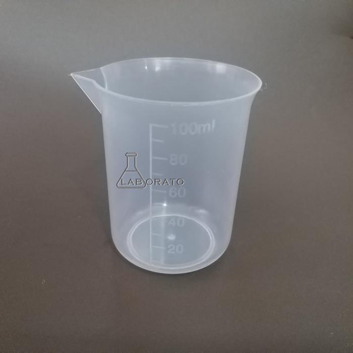 Gambar Beaker Plastik 100 ml GELAS PIALA KIMIA 100ML GELAS TAKAR UKUR dari LABORATO undefined Tokopedia