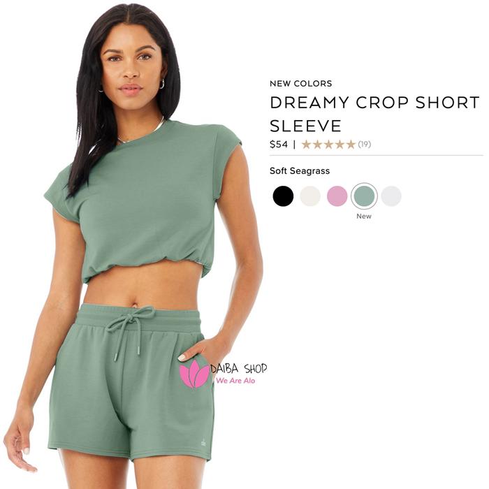 Jual Alo Yoga - DREAMY CROP SHORT 