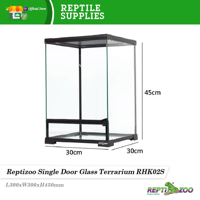 Gambar Reptizoo Terrarium 30x30x45cm - Kandang Reptil - 30x30x45cm dari Reptizoo undefined Tokopedia