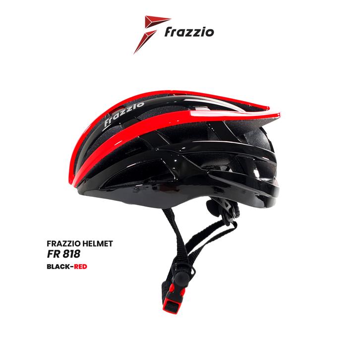 Jual FRAZZIO FR 818 Bike Ultralight Helmet Helm Sepeda BLACK