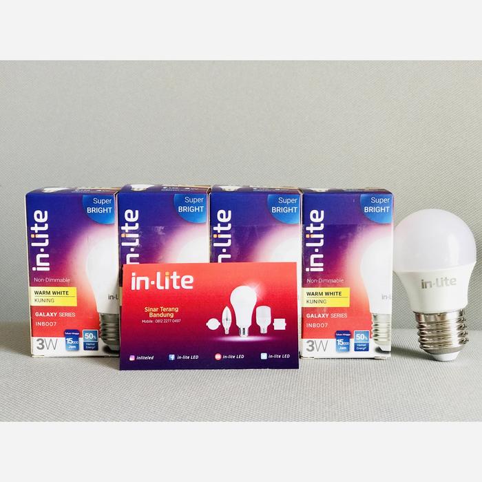 Gambar PAKET SUPER MURAH BELI 3 GRATIS 1 LAMPU LED INLITE 3W 3 WATT - INB007 - Kuning dari Sinar Terang Bandung undefined Tokopedia