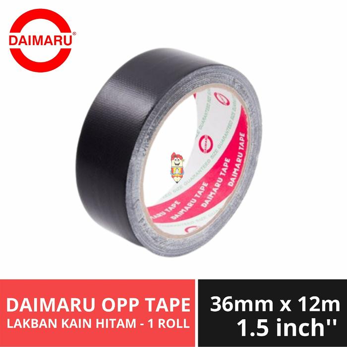 Gambar Lakban Kain 1.5 Inch Daimaru Hitam dari Bali Stationery undefined Tokopedia