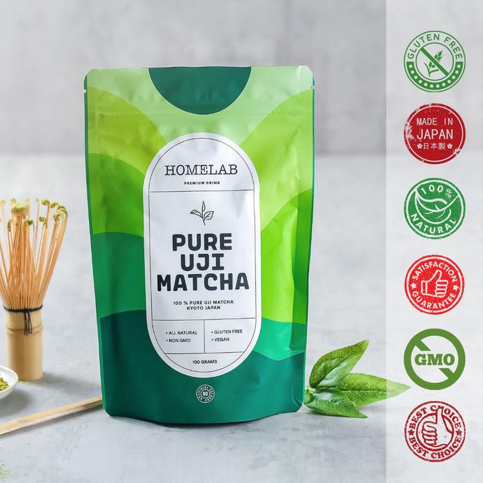 Gambar ￼Homelab Pure Uji Matcha Japan - Bubuk Pure Matcha - Bungkusan dari Homelab undefined Tokopedia