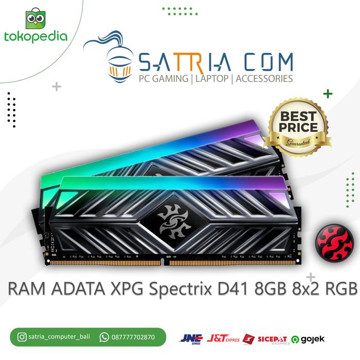 Jual RAM ADATA XPG Spectrix D41 8GB 8x2 RGB 3200MHZ Kota