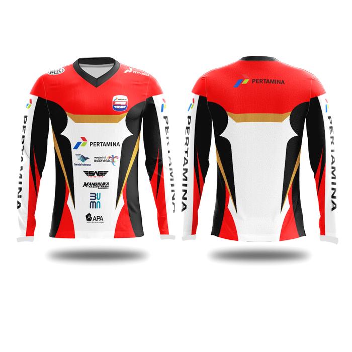 Gambar Jersey Baju Sepeda Lari Bulutangkis Dryfit Premium | MOTOGP2 MANDALIKA - Lengan Panjang, XS dari All She Needs Apparel undefined Tokopedia