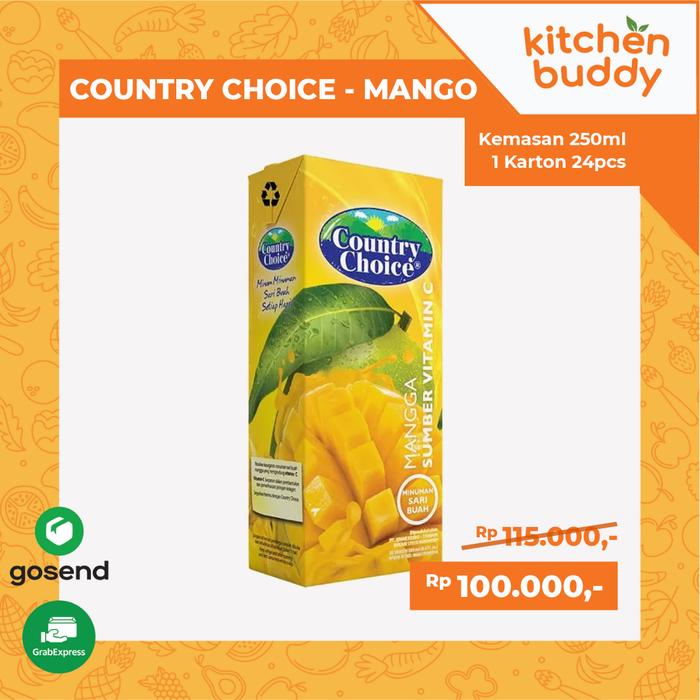 Gambar Country Choice Juice kemasan 250ml 1 Karton isi 24 pcs - Mango dari Kitchen Buddy undefined Tokopedia