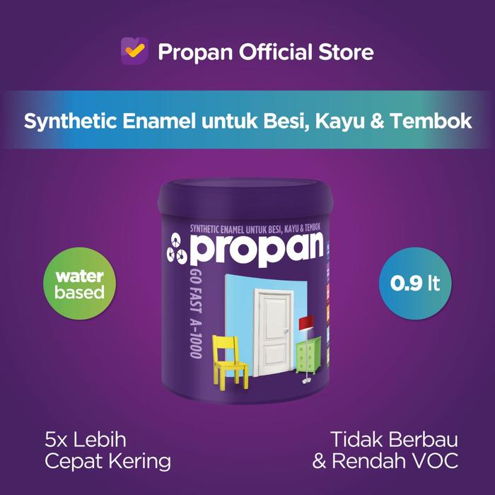 Gambar CAT BESI WATERBASED PROPAN GO FAST A-1000-0,9LITER - BLACK DOF dari TOKO CAT PROPAN BANDUNG undefined Tokopedia