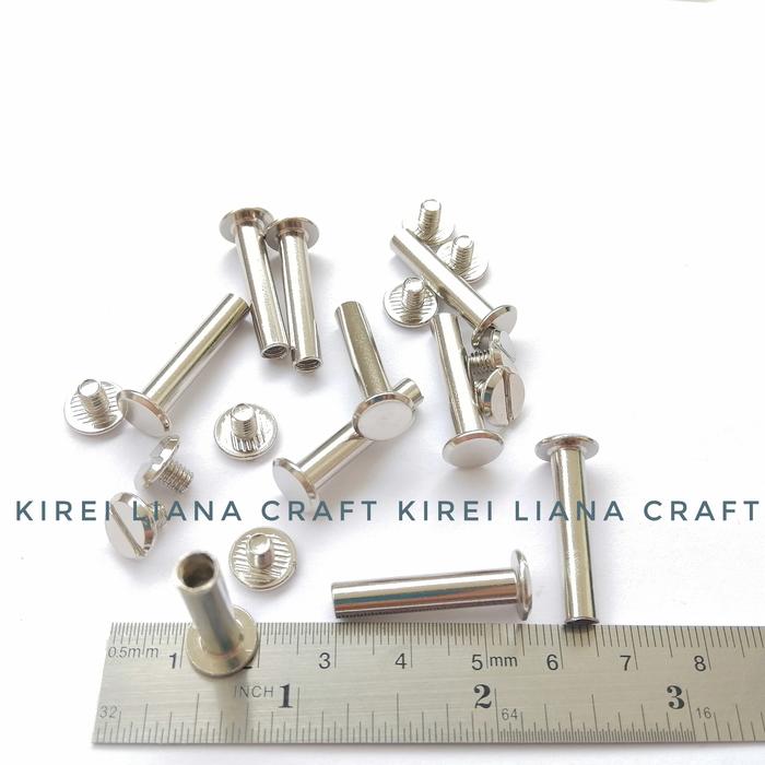 Jual Baut Skrup Screw Paku Rivet 25 x 10 mm Nikel - Baut Agenda ...