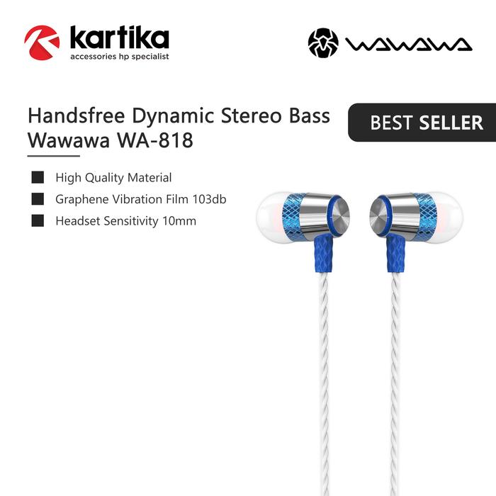 Jual WAWAWA WA-818 Dynamic Stereo Bass Headset with Premium TPE Material -  Hitam - Kota Surakarta - Kartika Accessories Official Shop | Tokopedia