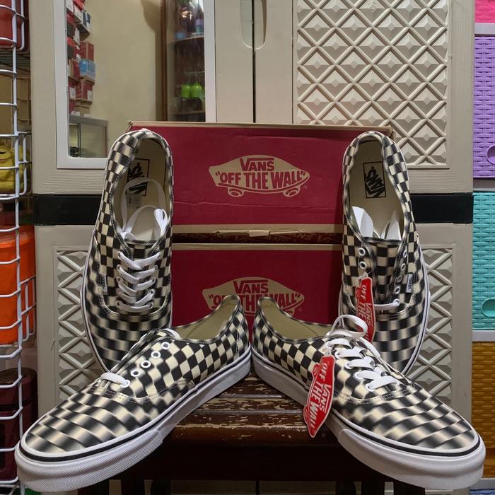 Sepatu Vans Checkerboard Blur Check Old Skool Vans ORIGINAL
