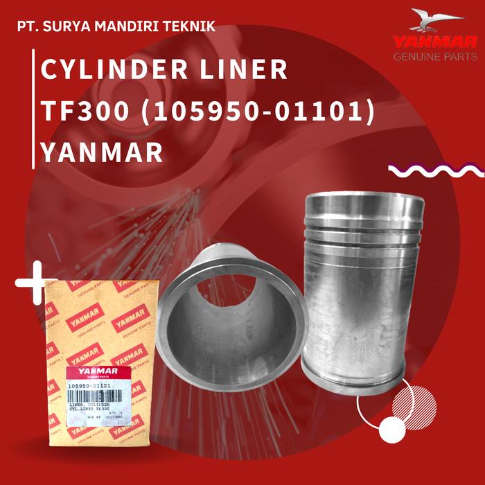 Gambar TF300 CYLINDER LINER YANMAR GENUINE (105950-01101) dari PT SURYA MANDIRI TEKNIK undefined Tokopedia