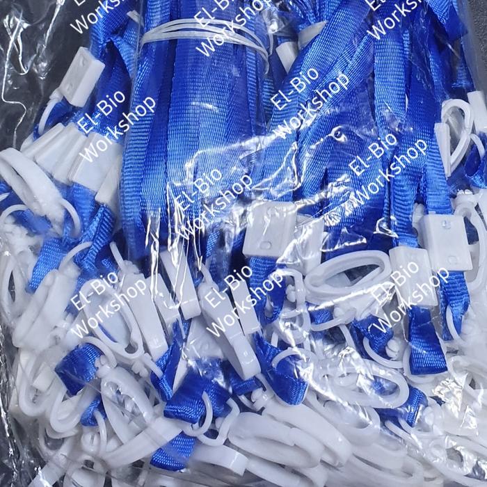 Gambar tali id card 1cm - Biru dari elbio workshop undefined Tokopedia