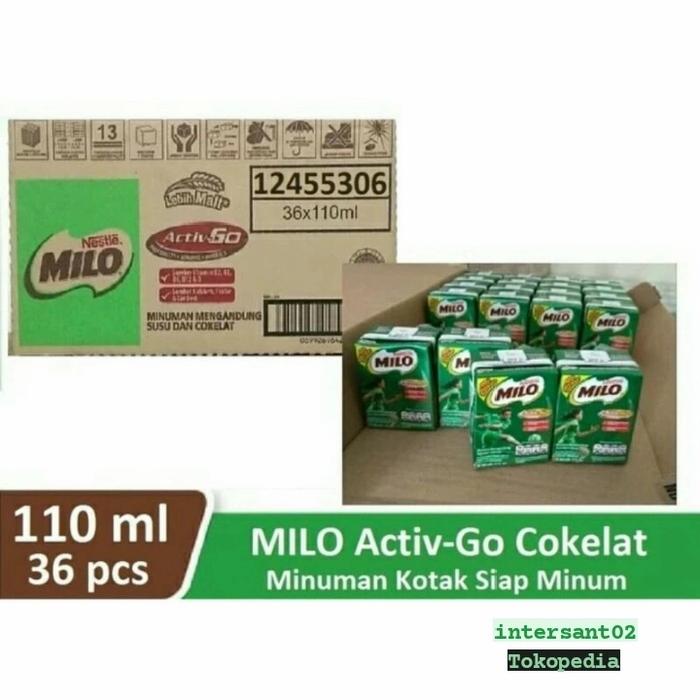 Gambar Milo 110ml 1 dus isi 36 dari Intersant02 undefined Tokopedia