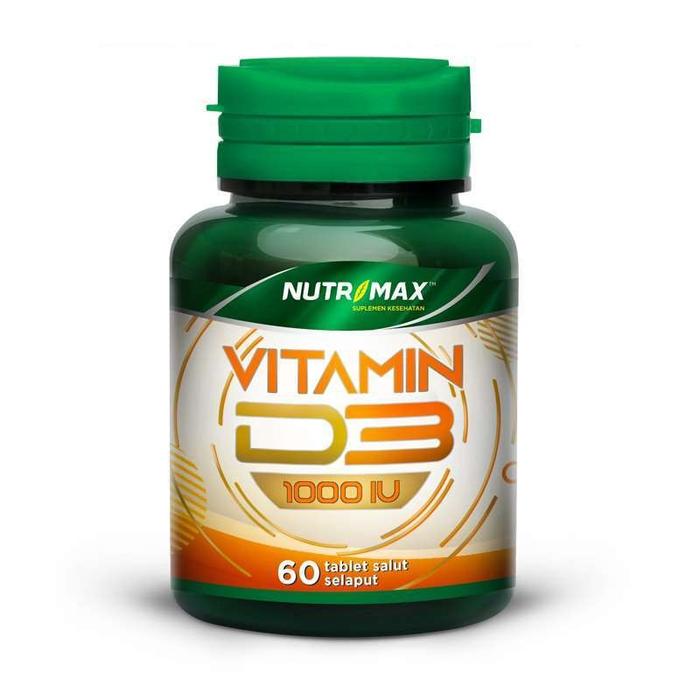 Gambar Nutrimax Vitamin D3 1000 IU isi 60 Tablet Vit D 3 1000IU Imunitas Imun dari smat trv undefined Tokopedia