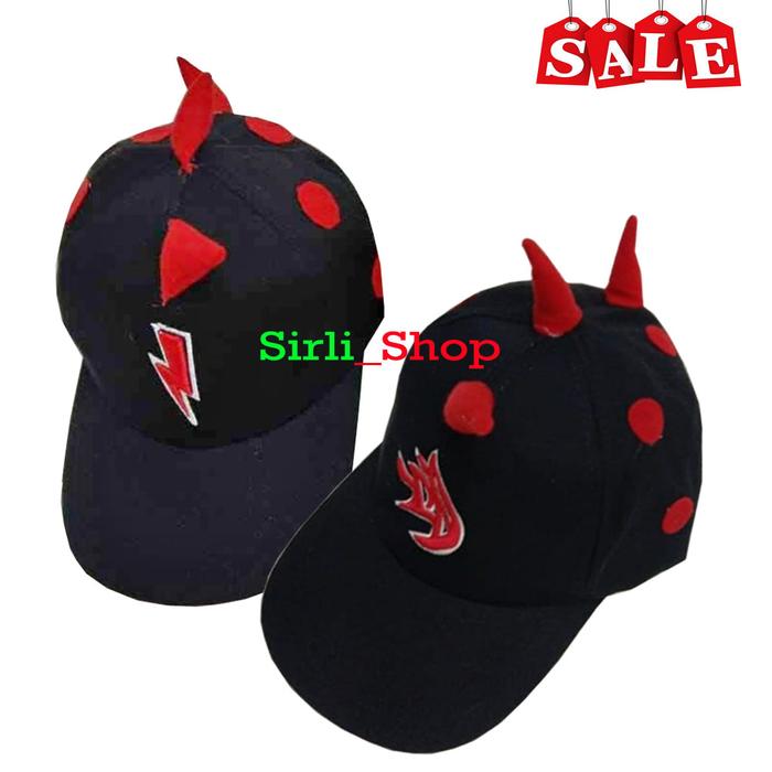 Gambar Topi Anak Baseball Model Tanduk Karakter Boboiboy 7 Elemen - Hitam dari Sirli Shop undefined Tokopedia