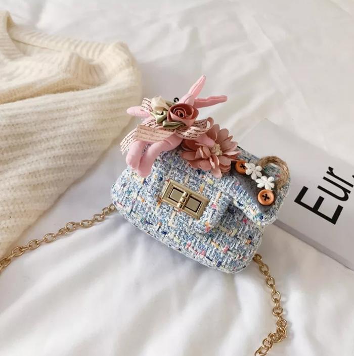 Gambar tas fashion slempang anak kecil mungil kelinci lucu - Biru Muda dari Petite Chicka undefined Tokopedia