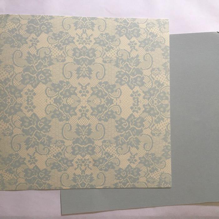 Gambar Kertas Basic Scrapbook Motif Renda by fgpaper - Biru dari FG Paper & Craft undefined Tokopedia