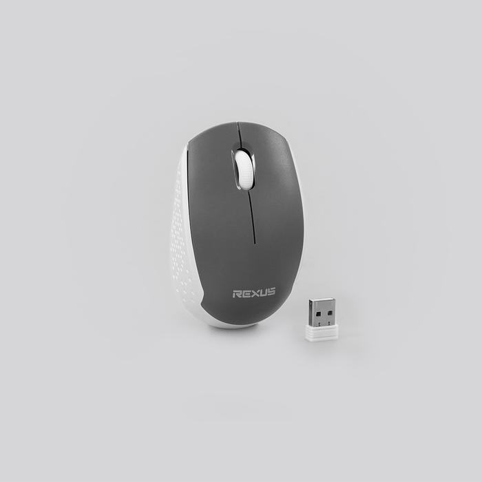 Gambar Rexus Q30 Wireless Mouse tanpa kabel Ergonomic Design Komputer Baterai - Putih dari Click & Go Tokopedia undefined Tokopedia