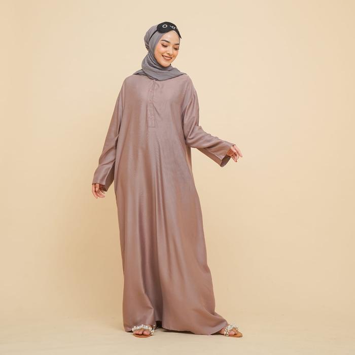 Gambar RELAXED DRESS - CLAY dari Masa Linen undefined Tokopedia