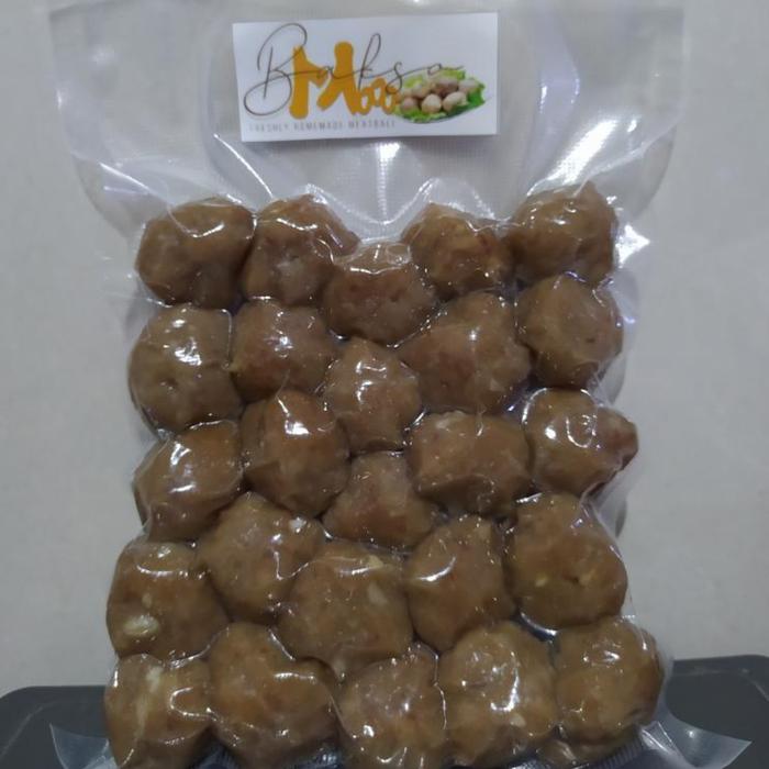 Gambar Bakso Sapi Kasar / Hitam isi 25 biji dari Makassar Sehat undefined Tokopedia
