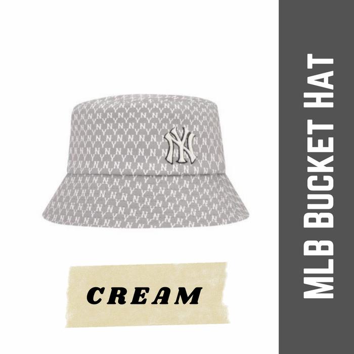 Jual MLB Bucket Hat - White - Jakarta 