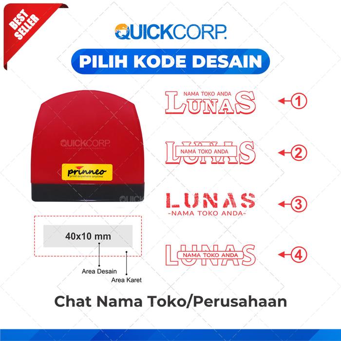 Gambar Stempel Lunas, Stempel Cap Lunas, Stempel Otomatis, Stampel Flash - LS1 Custom dari Percetakan Quick Corp undefined Tokopedia