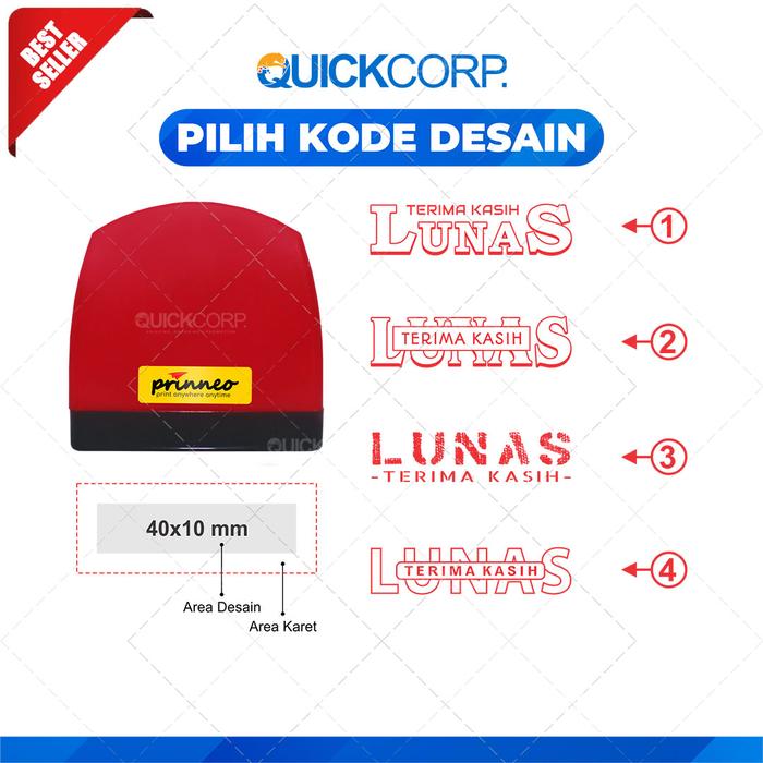 Gambar Stempel Lunas, Stempel Cap Lunas, Stempel Otomatis, Stampel Flash - LS1 Ready dari Percetakan Quick Corp undefined Tokopedia