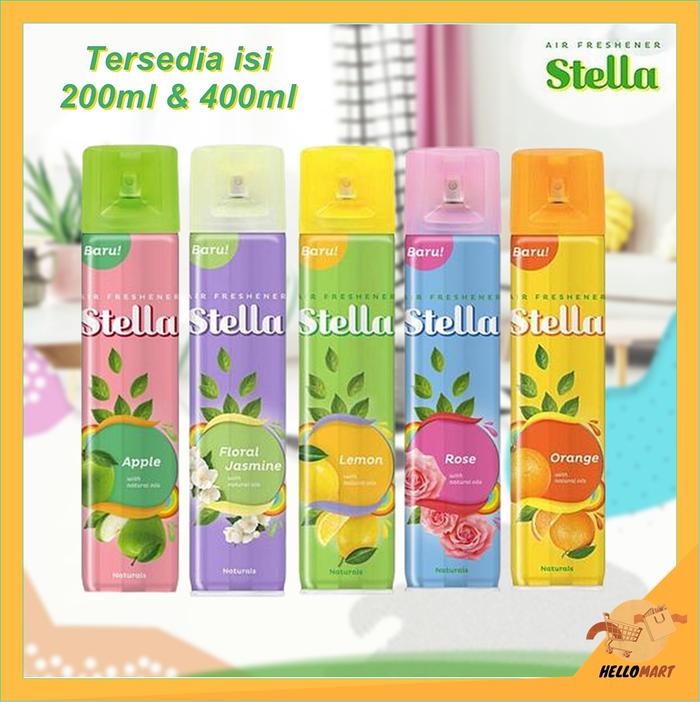 Gambar ORIGINAL Stella Air Freshener Spray 400ml & 200ml / Pengharum Ruangan - Apple, 200ml dari HelloMartID undefined Tokopedia