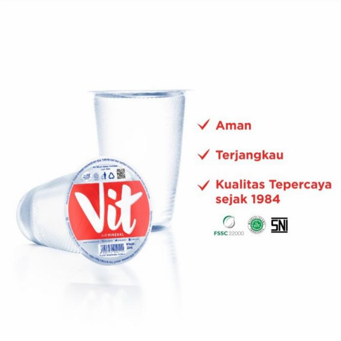 Gambar vit air mineral gelas cup 200 ML 1 DUS isi 48 dari my store AKG undefined Tokopedia